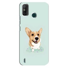 Чехлы с собаками для TECNO Spark GO (2021) (VPrint) (Корги)