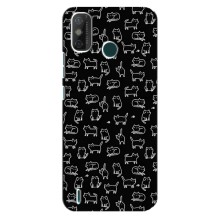 Чехол с принтом для TECNO Spark GO (2021) (AlphaPrint) Модные коты (Меленькие котики)
