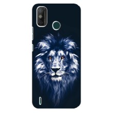 Чехол со Львом для TECNO Spark GO (2021) (VPrint) (Синий Лев)