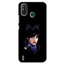 Чехлы Венсдей на TECNO Spark GO (2021) Уэнсдей (AlphaPrint) (серьезная Уэнздей)