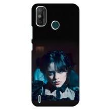 Чехлы Венсдей на TECNO Spark GO (2021) Уэнсдей (AlphaPrint) (взгляд Уэнздей)