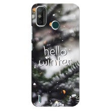 Новогодние, Праздничные Чехлы для TECNO Spark GO (2021) - 2024 год (Hello winter)