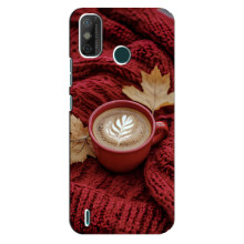 Чохол з унікальним дизайном 'Осінь з кавою' для TECNO Spark GO (2021) – Кава на ковдрі