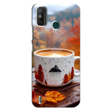 Чохол з унікальним дизайном 'Осінь з кавою' для TECNO Spark GO (2021) – Кава на природі