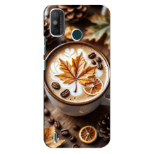Чохол з унікальним дизайном 'Осінь з кавою' для TECNO Spark GO (2021) – Пряна кава