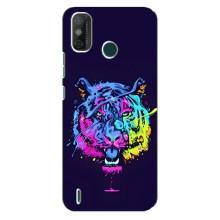 Силіконовий бампер з картинкою звірів для TECNO Spark GO (2021) (Тигр-Арт)