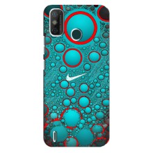 Силиконовый Чехол на TECNO Spark GO (2021) с картинкой Nike (Найк зеленый)