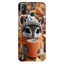 Друкований чохол 'Звірята з кавою' для TECNO Spark GO (2021)