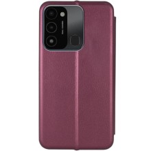 Кожаный чехол-книжка Classy для Tecno Spark Go 2022 (KG5m) – Бордовый
