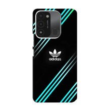 Чехлы Адидас для TECNO Spark GO (2022) (AlphaPrint) (Адидас с полосами)