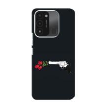 Чехлы (ART) Цветы на TECNO Spark GO (2022) (VPrint) (Неожиданные цветы)