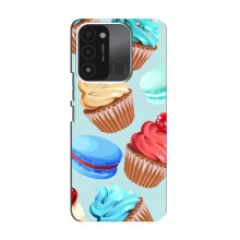 Чехлы с Фруктами для TECNO Spark GO (2022) (VPrint) (Кексики)