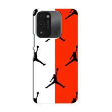Чехлы для TECNO Spark GO (2022) - с картинкой JORDAN (AlphaPrint) (Лого Джордан)