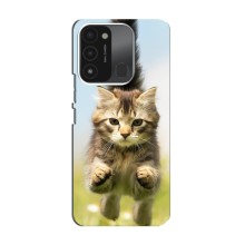 Чехлы с Котиками для TECNO Spark GO (2022) (VPrint) (Прыжок кота)
