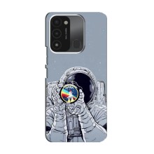 Чехол NASA для TECNO Spark GO (2022) (AlphaPrint) (Космонавт фото)