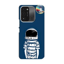 Чехол NASA для TECNO Spark GO (2022) (AlphaPrint) (Мальчик в шлеме)