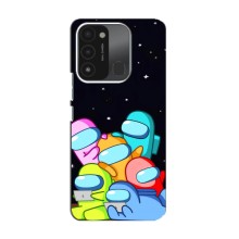 Чехол Амонг Ас для TECNO Spark GO (2022) (AlphaPrint) (Скины в космосе)