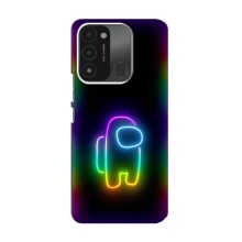 Чехол Амонг Ас для TECNO Spark GO (2022) (AlphaPrint) (Яркий скин)