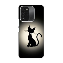 Чехол с принтом для TECNO Spark GO (2022) (AlphaPrint) Модные коты (Силуэт котика)