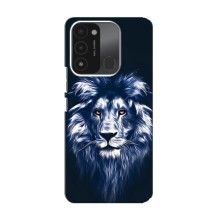 Чехол со Львом для TECNO Spark GO (2022) (VPrint) (Синий Лев)