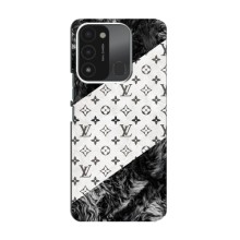 Чехол Стиль Louis Vuitton на TECNO Spark GO (2022) (LV на белом)