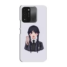 Чехлы Венсдей на TECNO Spark GO (2022) Уэнсдей (AlphaPrint) (Уэнздей и Вещь)