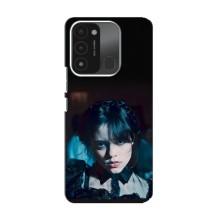 Чехлы Венсдей на TECNO Spark GO (2022) Уэнсдей (AlphaPrint) (взгляд Уэнздей)