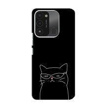 Чехол с рисунком кот на TECNO Spark GO (2022) (Равнодушный кот)