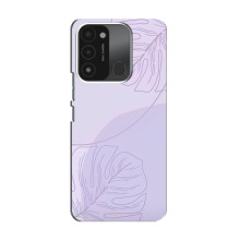 Чохол квітковий дизайн для TECNO Spark GO (2022) – Монстера фіолетова