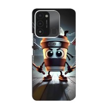 Чехол с мемом Тралалело тралала на TECNO Spark GO (2022) (Капучино асасино)