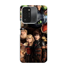 Чехол как приручить дракона на TECNO Spark GO (2022) – Персонажи дракона