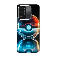 Чехол с Пикачу на TECNO Spark GO (2022) (Мяч Пикачу)