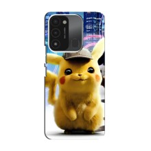 Чехол с Пикачу на TECNO Spark GO (2022) (Пикачу в городе)