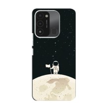 Космические Чехлы для Техно Спарк ГО (2022) (VPrint) (На луне)