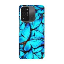 Силиконовый бампер с картинкой животных для TECNO Spark GO (2022) (Крылья бабочек)
