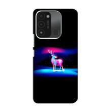 Силиконовый бампер с картинкой животных для TECNO Spark GO (2022) (Яркий олень)