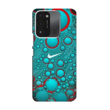 Силиконовый Чехол на TECNO Spark GO (2022) с картинкой Nike (Найк зеленый)