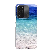 Силиконовый чехол с КАРТИНКАМИ лето для TECNO Spark GO (2022) (AlphaPrint) (Море)