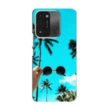 Силиконовый чехол с КАРТИНКАМИ лето для TECNO Spark GO (2022) (AlphaPrint) (Взгляд лето)