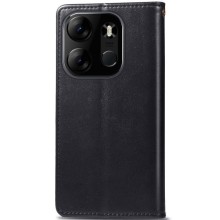 Кожаный чехол-книжка GETMAN Gallant (PU) для Tecno Spark Go 2023 – Черный