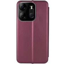 Кожаный чехол-книжка Classy для Tecno Spark Go 2023 – Бордовый