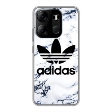 Чехлы Адидас для Tecno Spark Go 2023 (BF7) (AlphaPrint) (Адидас на мраморе)