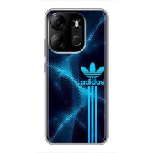 Чехлы Адидас для Tecno Spark Go 2023 (BF7) (AlphaPrint) (Синий Адидас)