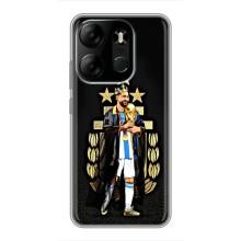 Чехлы для Tecno Spark Go 2023 (BF7) (Leo чемпион) (AlphaPrint) (Месси Король)