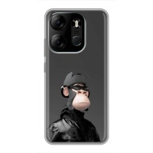 Чехлы с Обезьянами NFT для Tecno Spark Go 2023 (BF7) (AlphaPrint) (стильная обезьяна NFT)