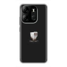 Чехол Майнкрафт на Tecno Spark Go 2023 (BF7) (AlphaPrint) Minecraft (Овечка Майнкрафт)