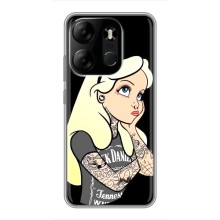 Чехол с печатью для Tecno Spark Go 2023 (BF7) - (Мода) (AlphaPrint) (Девочка в тату)