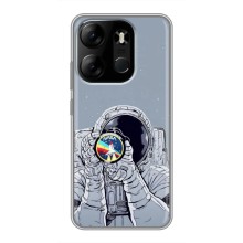 Чехол NASA для Tecno Spark Go 2023 (BF7) (AlphaPrint) (Космонавт фото)