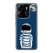 Чехол NASA для Tecno Spark Go 2023 (BF7) (AlphaPrint) (Мальчик в шлеме)