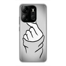Чохол з принтом для Tecno Spark Go 2023 (BF7) (AlphaPrint - Знак сердечка)
